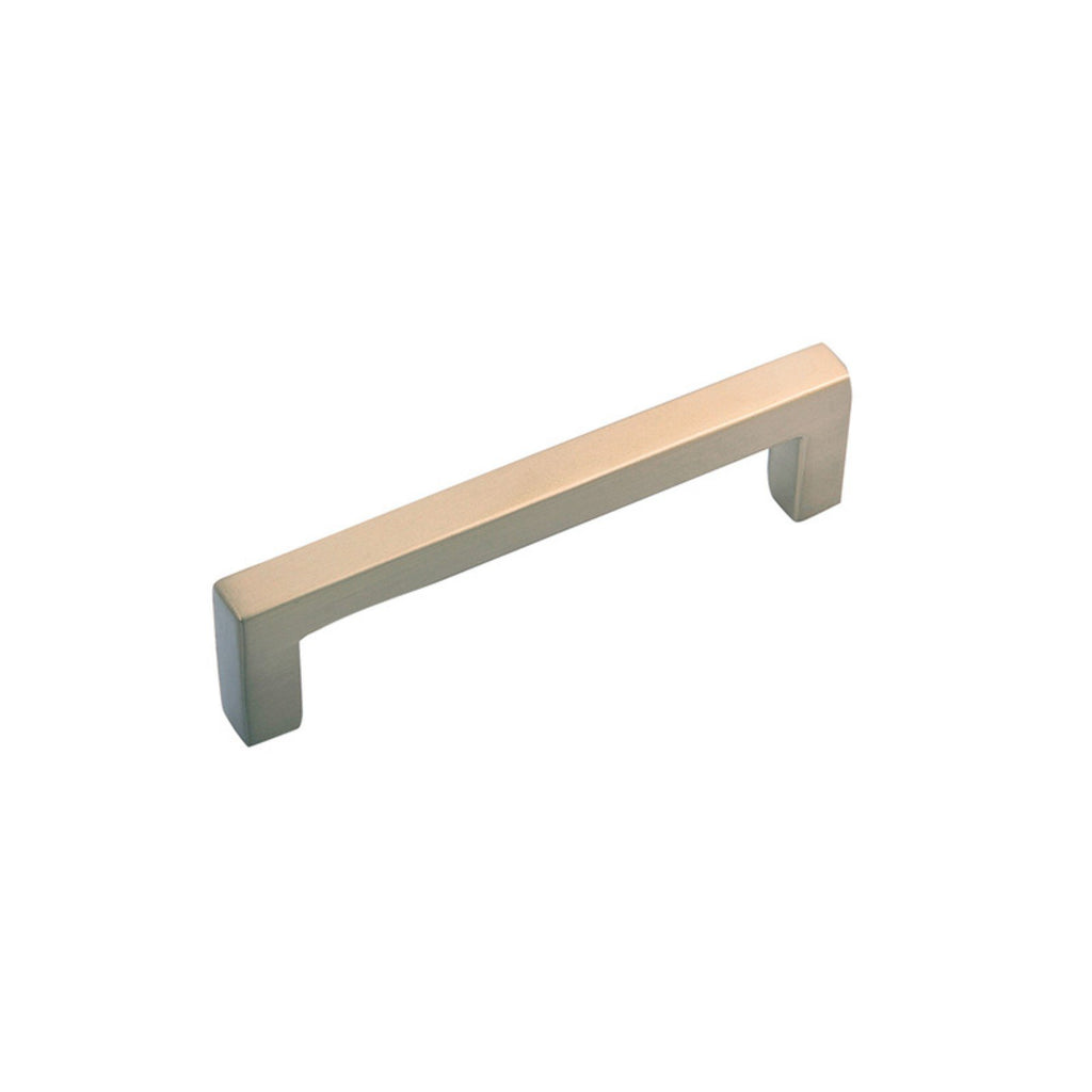 Hickory Hardware Solid Core Kitchen Cabinet Pulls, Luxury Cabinet Handles, Hardware for Doors & Dresser Drawers, 3 Inch Hole Center, Brushed Golden Brass, Skylight Collection (Pack of 1)