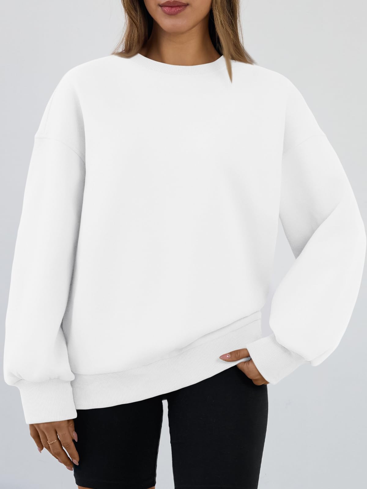 Trendy Queen Sweatshirts for Women Hoodies Oversized Crewneck Tops Sweaters Comfy Fall Winter Outfits Clothes 2026 Fashion