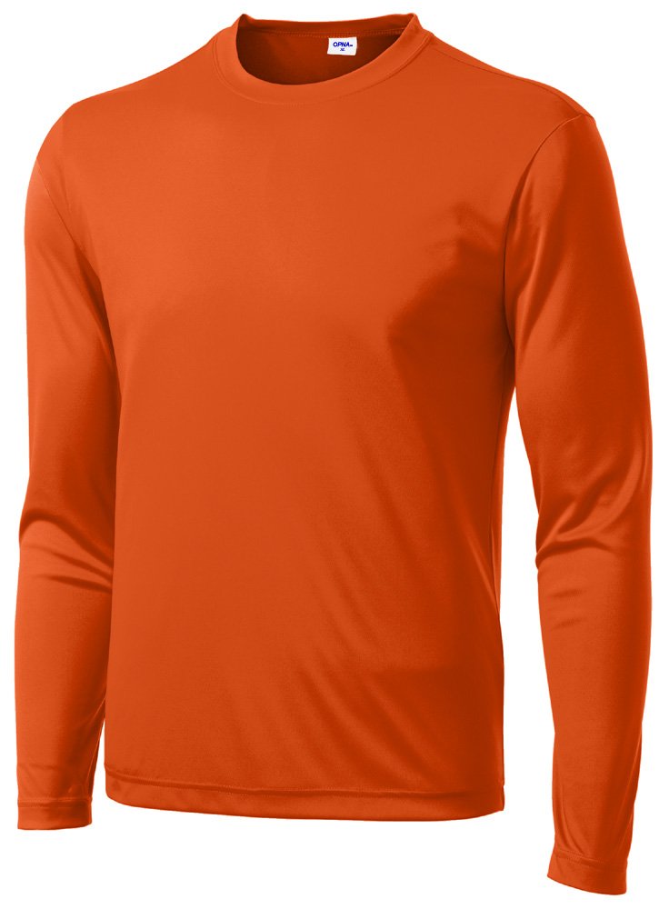 Men's Long Sleeve Moisture Wicking Athletic Shirts, Dry Fit Long Sleeve UV Protection Shirts Men for Workout, Running, Hiking
