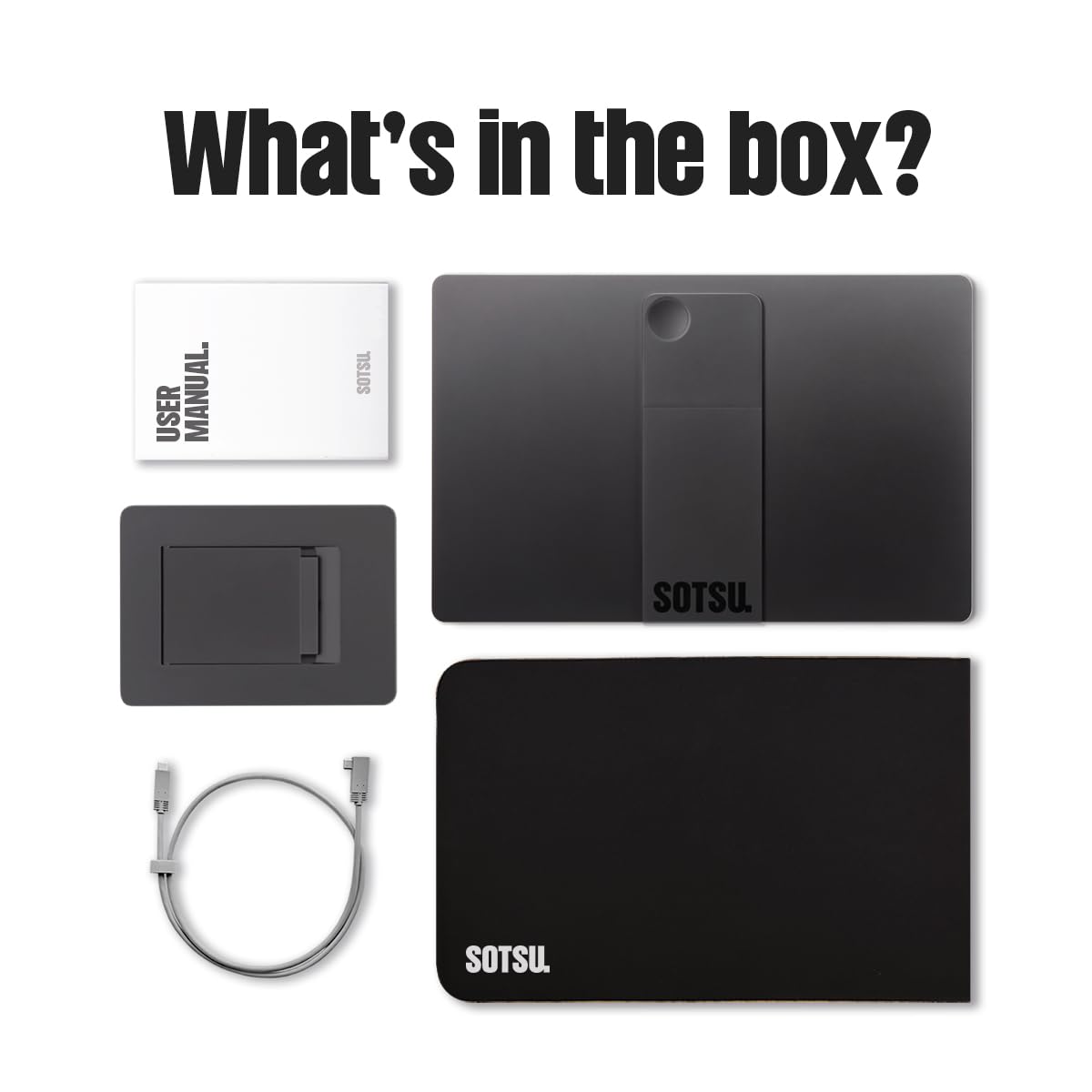 SOTSU FlipAction Pro 16" Gen2 Premium Portable Monitor | Super Compact | Pivot Rotate | 2560x1600 DCI P3 | 120Hz | 400 Nits | Full Metal CNC | Perfect Match for Mac and Windows (Metallic Gray)