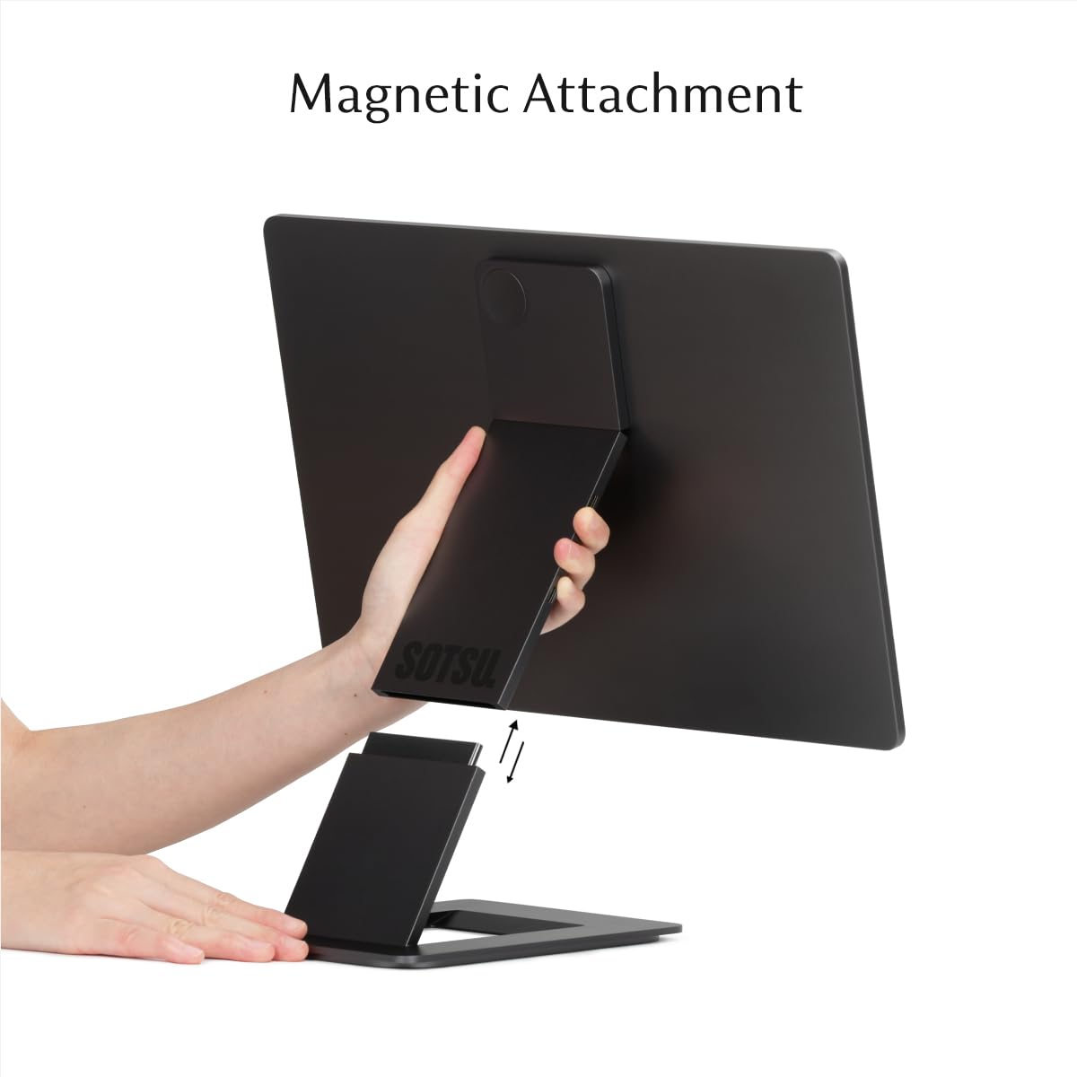 SOTSU FlipAction Pro 16" Gen2 Premium Portable Monitor | Super Compact | Pivot Rotate | 2560x1600 DCI P3 | 120Hz | 400 Nits | Full Metal CNC | Perfect Match for Mac and Windows (Metallic Gray)