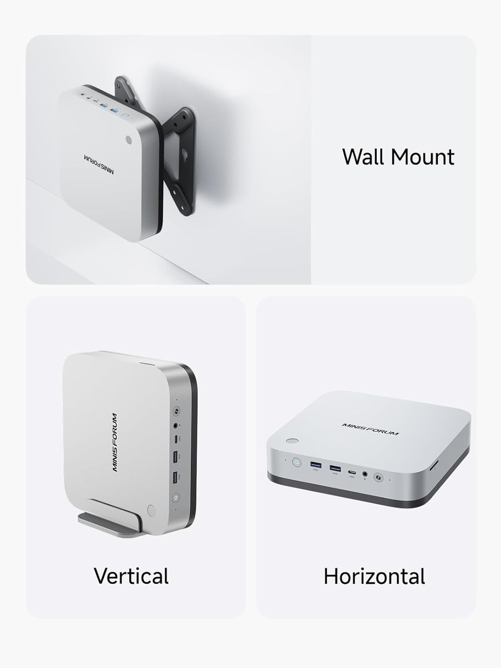MINISFORUM Mini PC AI X1 Pro AMD Ryzen AI 9 HX370(12Cores/24 Threads)&AMD Radeon 890M Mini Gaming PC,96GB DDR5 2TB SSD,8K Quad Output(HDMI+DP+2xUSB4),Dual 2.5 LAN/WIFI7/BT5.4/Oculink,Copilot PC