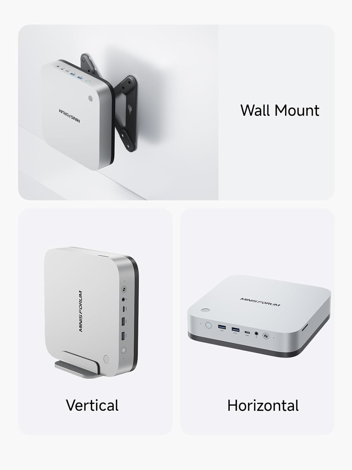 MINISFORUM Mini PC AI X1 Pro AMD Ryzen AI 9 HX370(12Cores/24 Threads)&AMD Radeon 890M Mini Gaming PC,96GB DDR5 2TB SSD,8K Quad Output(HDMI+DP+2xUSB4),Dual 2.5 LAN/WIFI7/BT5.4/Oculink,Copilot PC