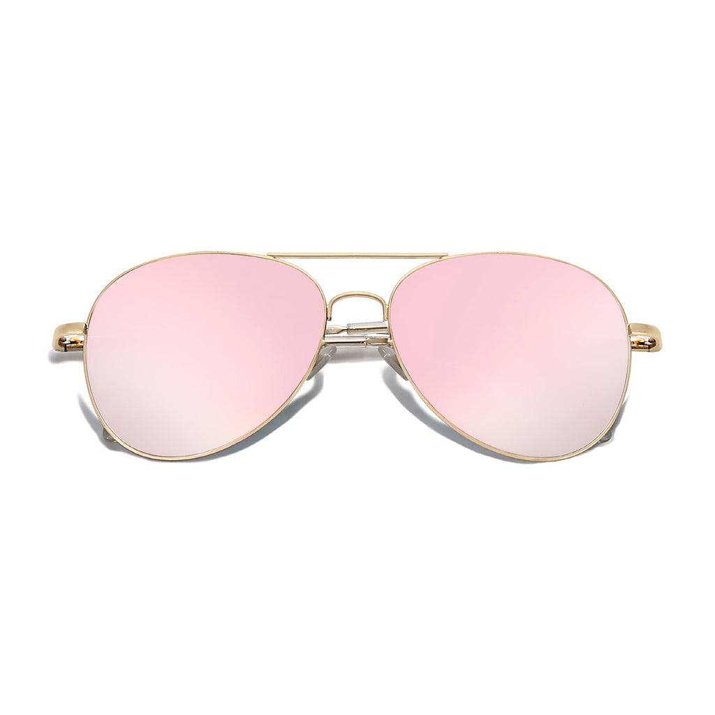 SOJOS Classic Aviator Sunglasses for Women Men Metal Frame Spring Hinges SJ1030