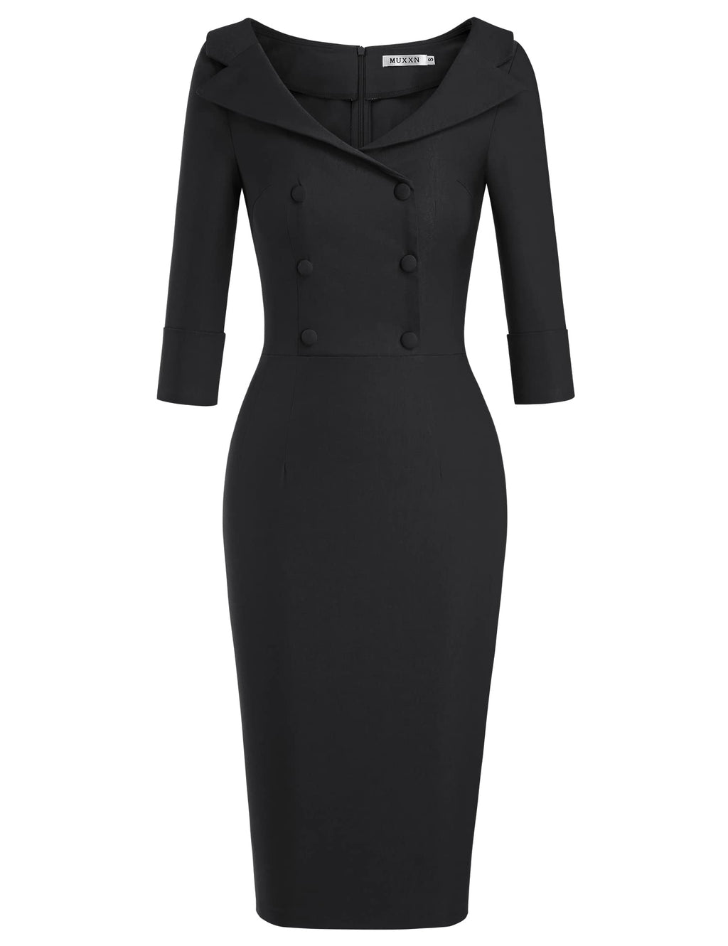 MUXXN Women's Classic Vintage Sweetheart Neckline Cocktail Prom Tea Dress