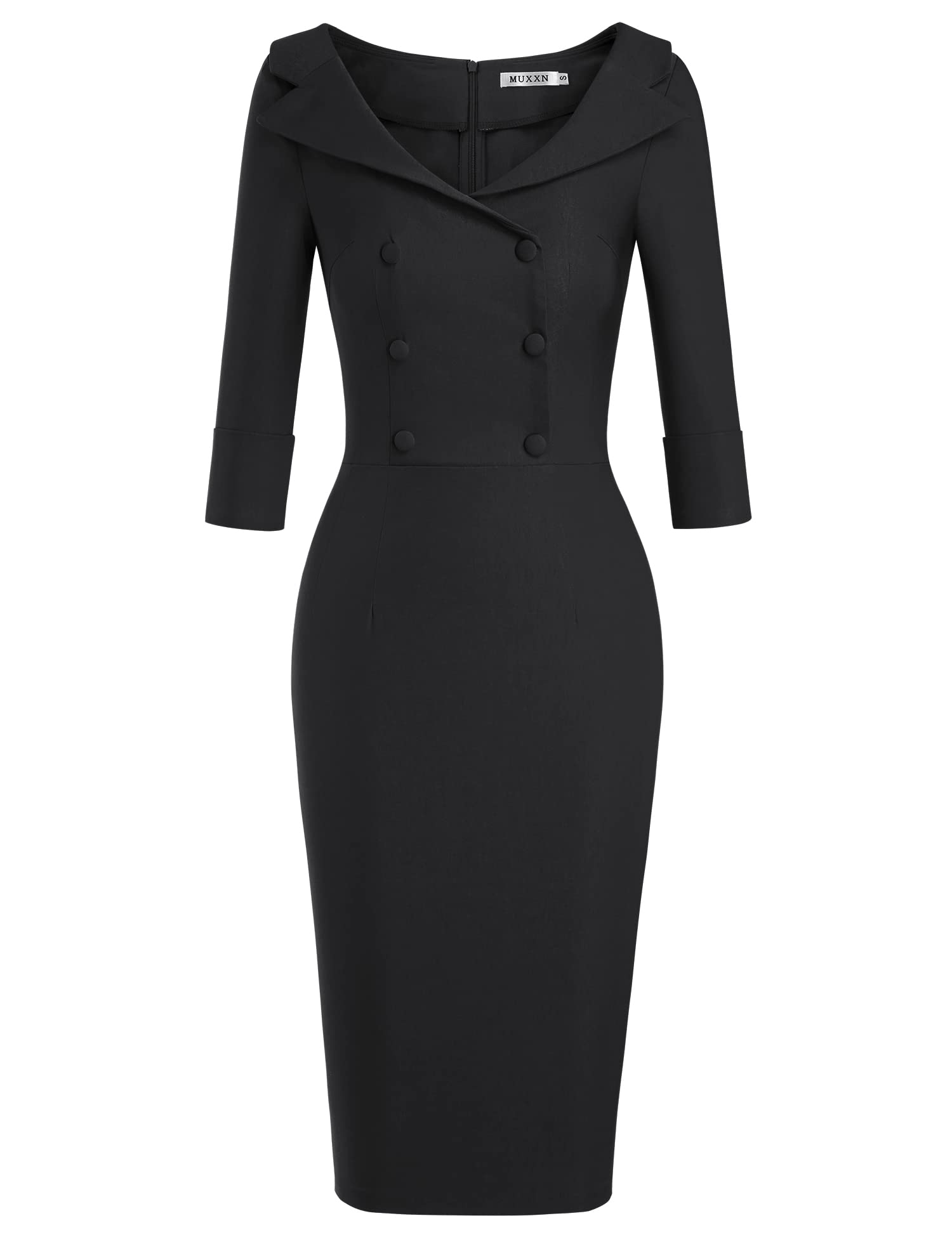MUXXN Women's Classic Vintage Sweetheart Neckline Cocktail Prom Tea Dress