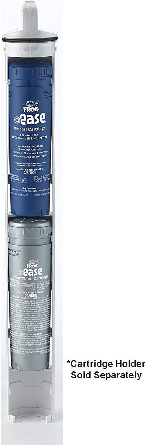 FROG @Ease in-Line Sanitizing System for Hot Tubs, for use in Marquis Spas, Caldera Spas, Artesian Spas and Hot Springs Spas up to 600 gallons, Hot Tub Sanitizer, Cyanuric Acid Free