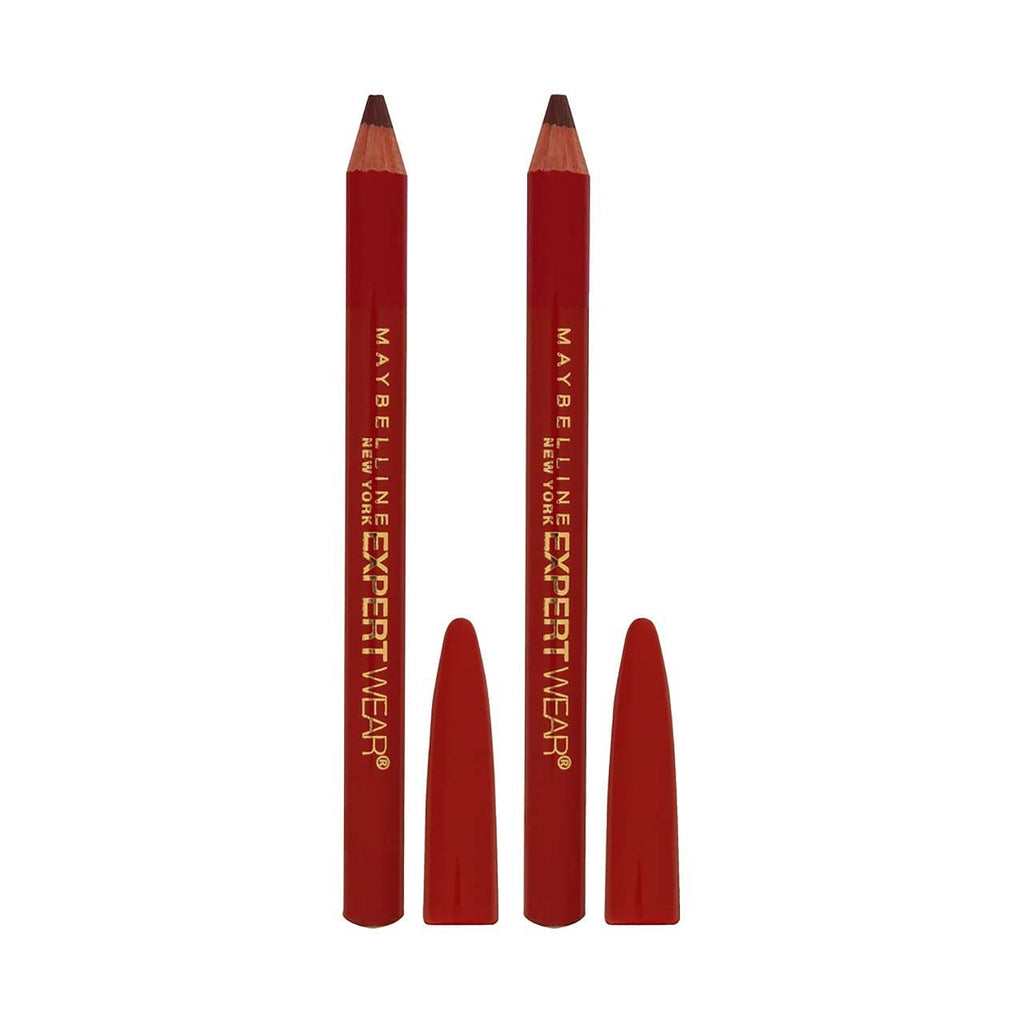 Myb Pncl Twin 01 Size 59tc Maybelline Expert Eyes Twin Brow & Eye Pencils Velvet Black .06 Oz