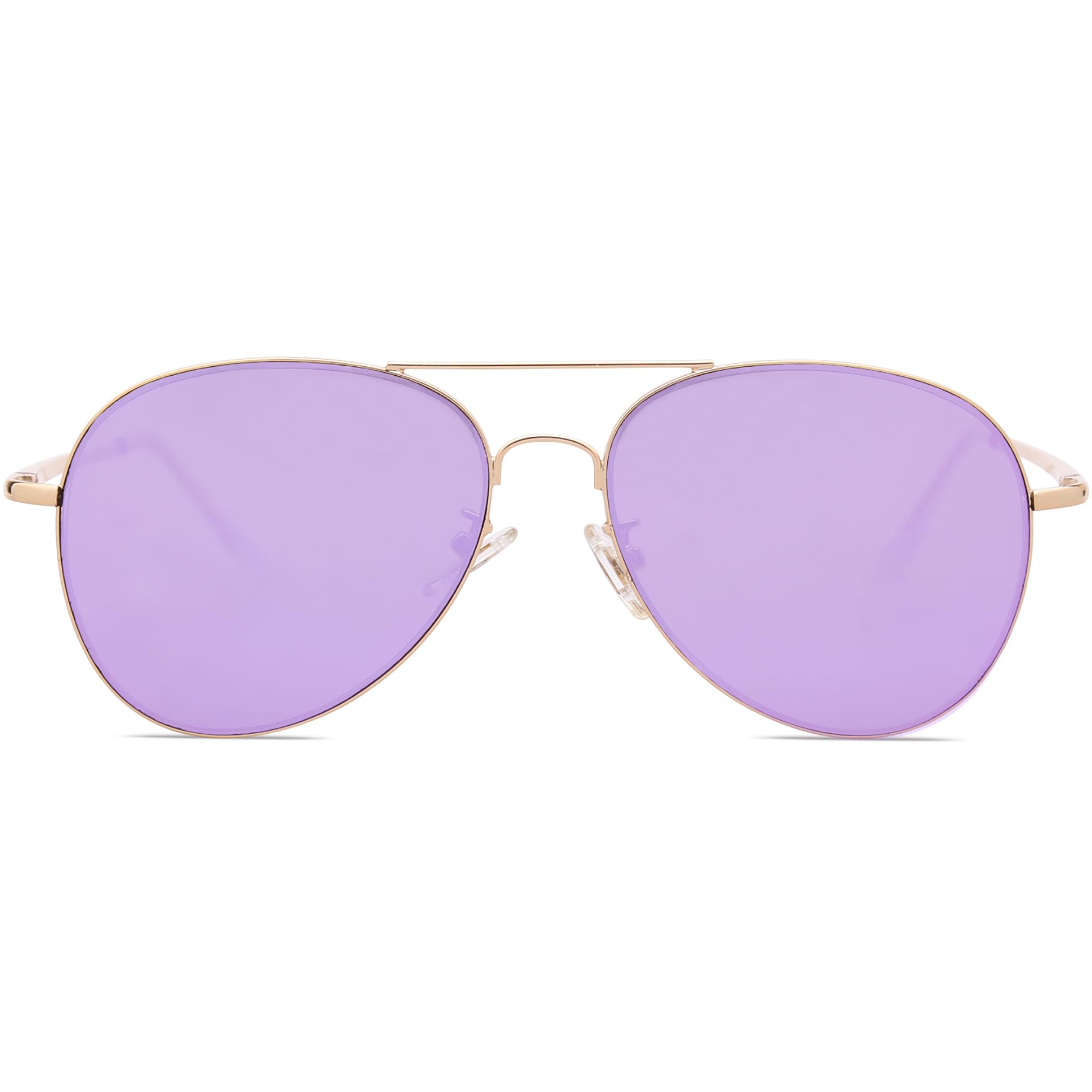 SOJOS Classic Aviator Sunglasses for Women Men Metal Frame Spring Hinges SJ1030