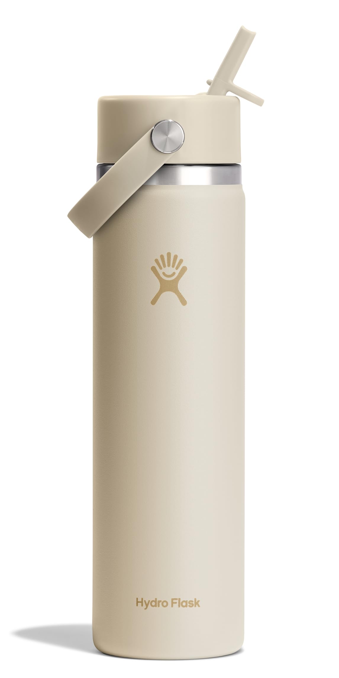 Hydro Flask Water Bottle - Insulated Stainless Steel - Wide Straw Lid, Non Spill, Leakproof in 24 Oz Forest Green Arc
