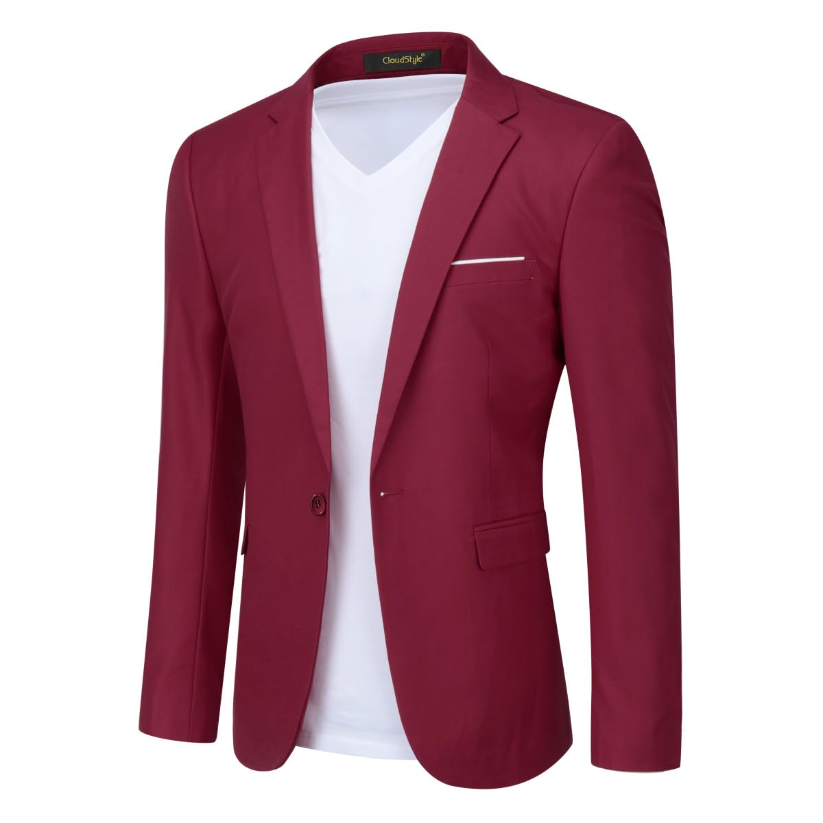 Cloudstyle Men's Suit Jacket One Button Slim Fit Sport Coat Business Daily Blazer