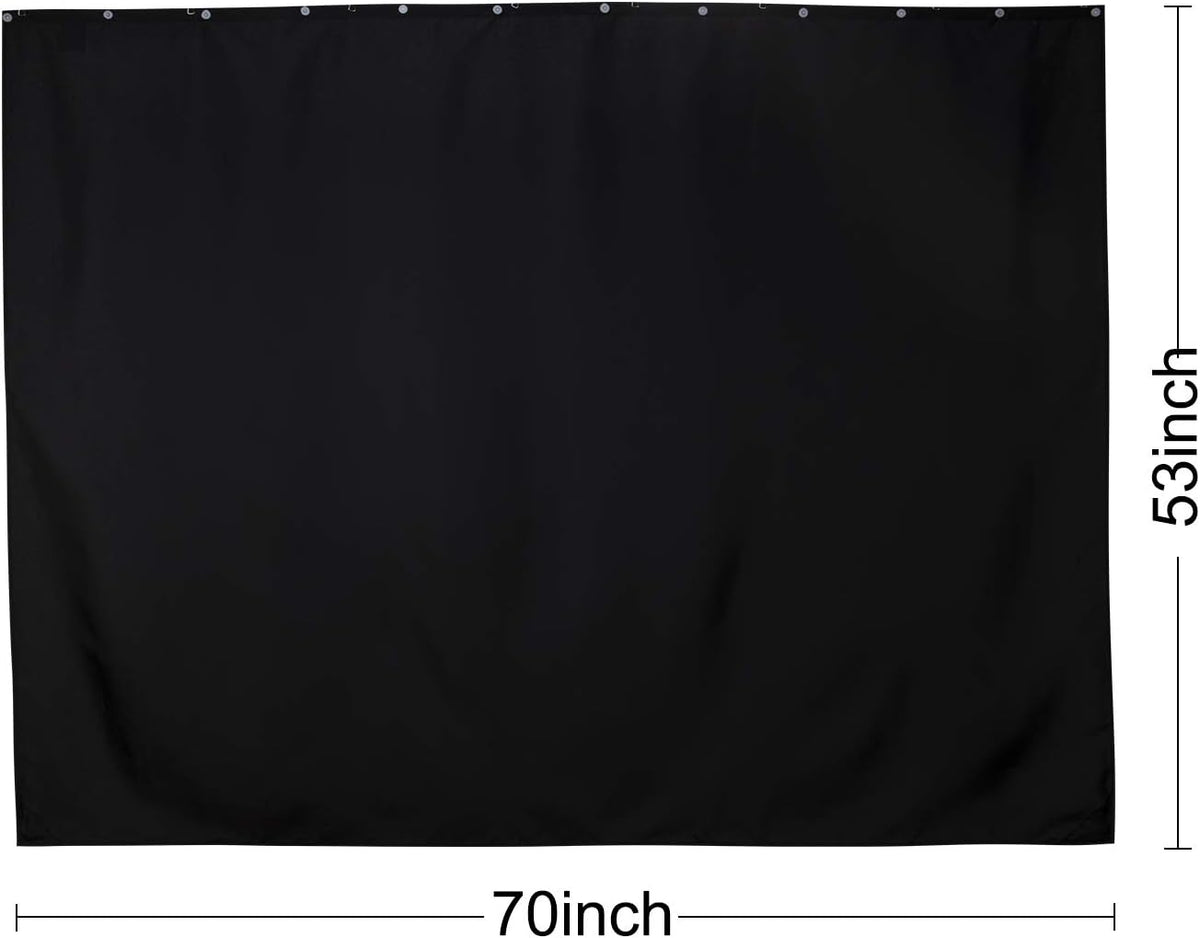 Barossa Design 70x54 Snap-in Shower Curtain Liner Replacement Black