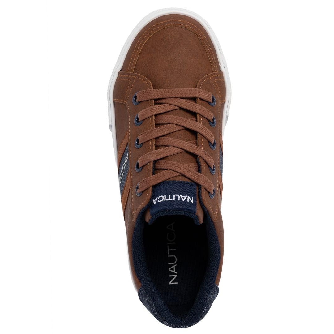Nautica Kids Boys Lace-Up Fashion Sneakers Low-Top Dress Shoes for Youth - (Big Kid/Little Kid)