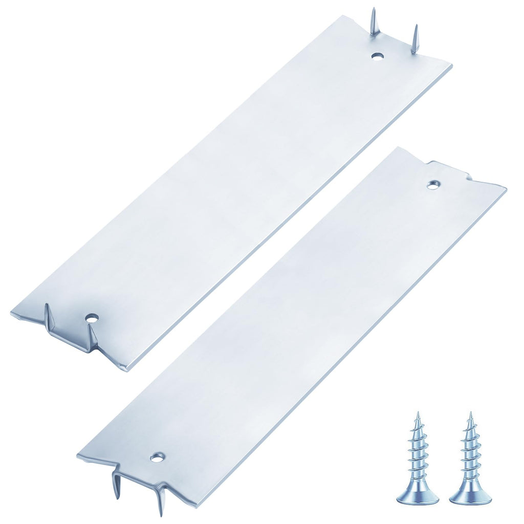 Wensilon(30 pcs) Stainless Steel 304 1.5X2 Inch 16-Gauge Anti-Nail Protection Plate Shield, Nail Plate for Wood Studs, Steel Cable Wire Protector Plate with Sharp Pointed Prongs