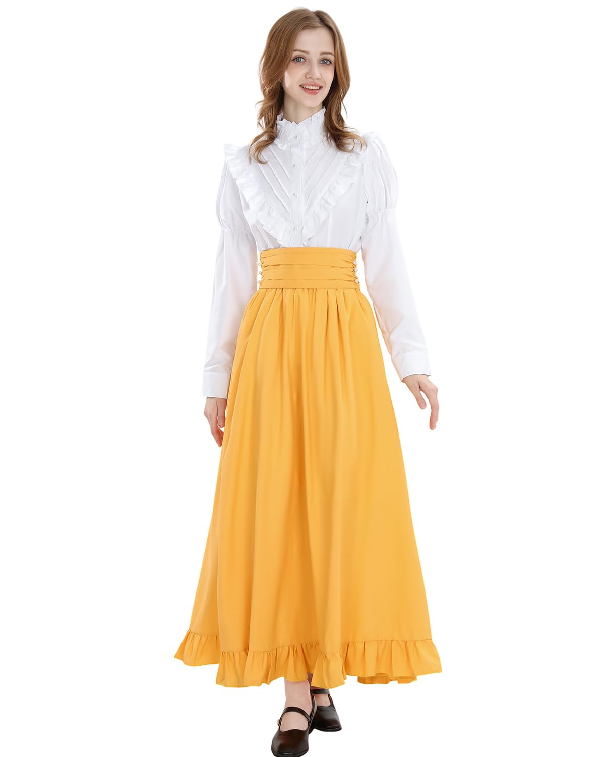 Victorian Dress for Women 2-Pieces 1800s Edwardian Dress Ball Gown Renaissance Costume