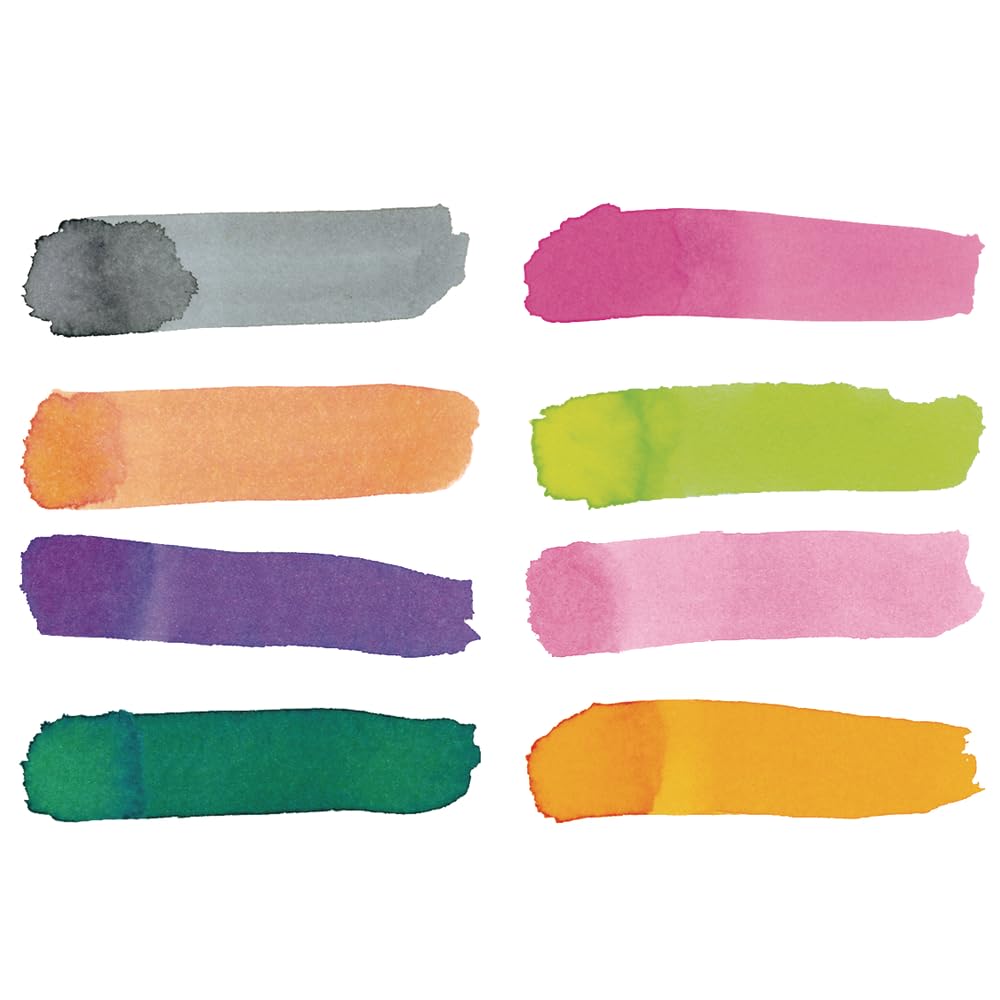 Colorations Paraben-Free Glitter Liquid Watercolor Paint, Set of 8 Vibrant Colors, 8 fl oz, Non-Toxic and Made in The USA