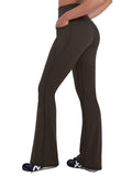 Sunzel Women Mini Flare Leggings with Pockets Breathable Bootcut Yoga Pants | Mini Flare, Buttery Soft, High Stretchy, High Waisted Tummy Control, Gym Clothes, Workout Casual Dance
