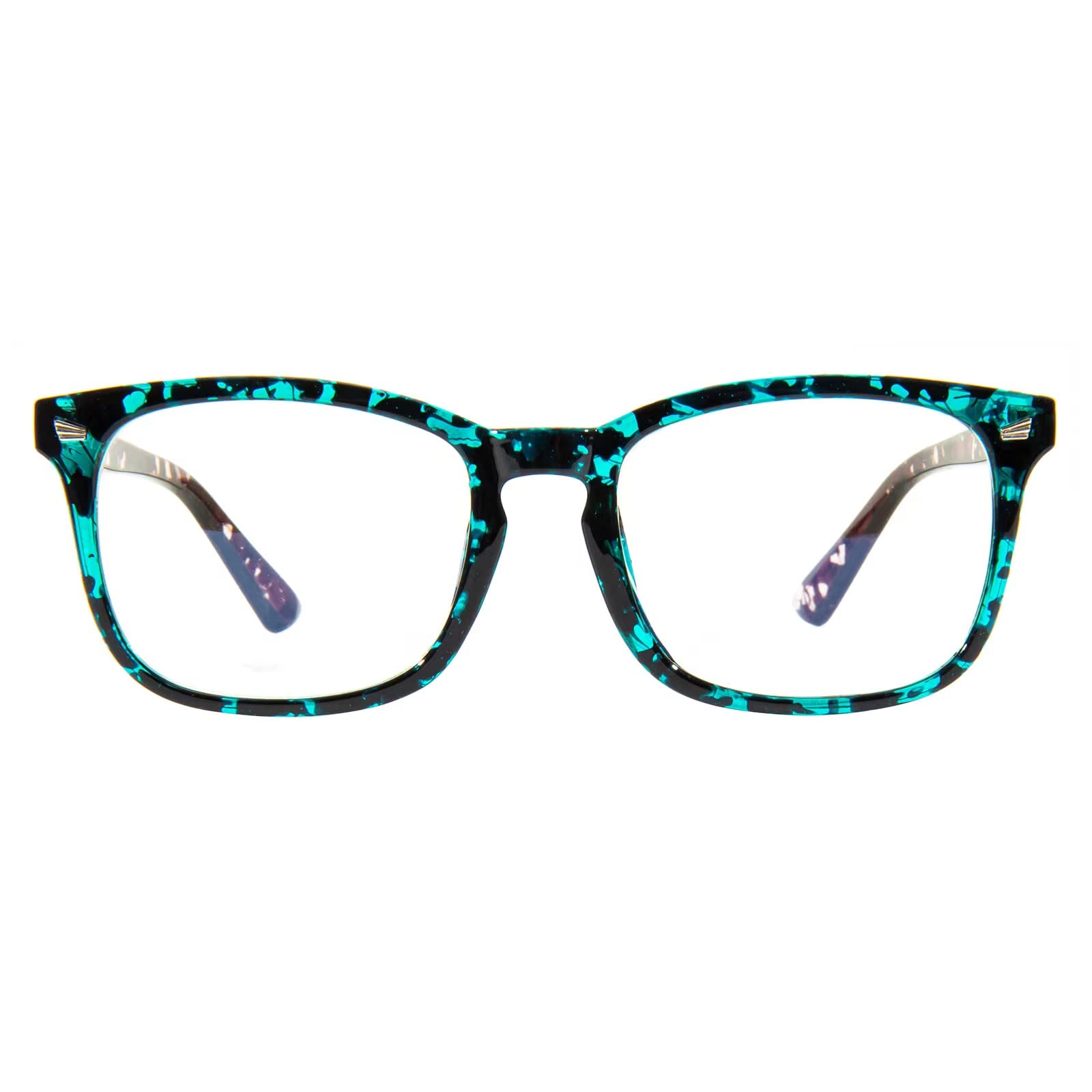 MAXJULI Blue Light Blocking Glasses,Computer Reading/Gaming/TV/Phones Glasses for Women Men(Transparent)