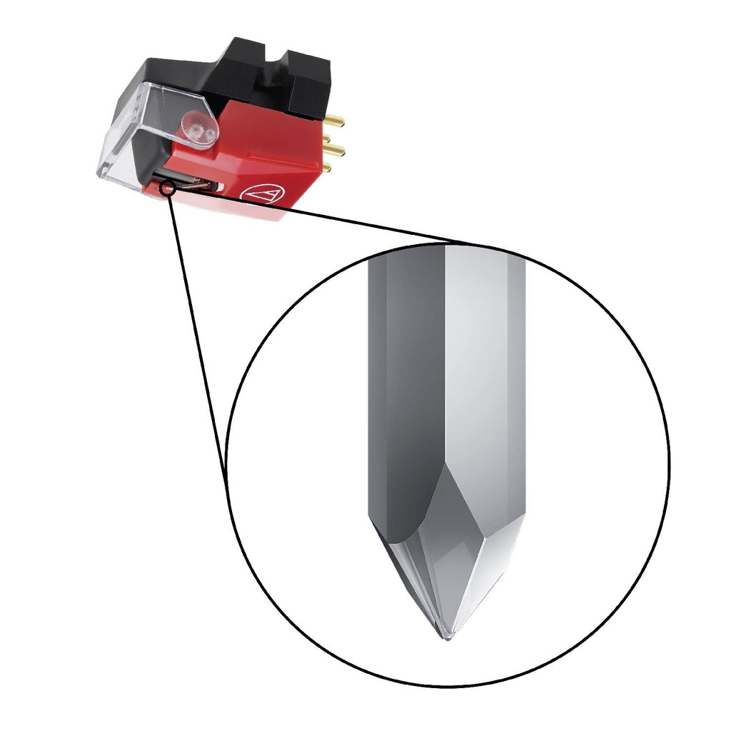 Audio-Technica VM540ML MicroLine Dual Moving Magnet Stereo Turntable Cartridge Red