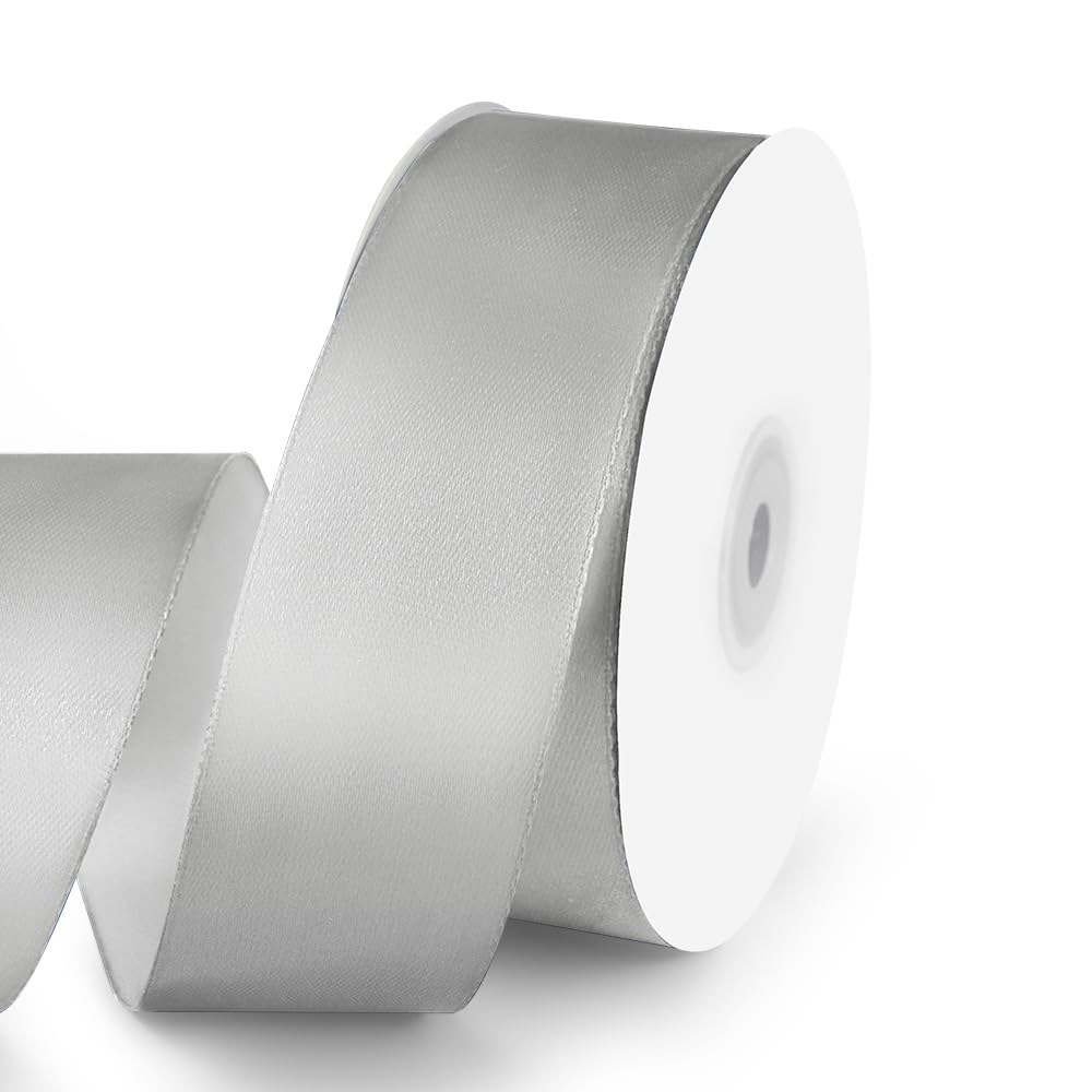1" Wide x 100 Yards Single Face Polyester Satin Ribbon, Satin Ribbon for Crafts, Gift, Hair Bows, Wedding Party Decoration, Bow Making & Other Projects (Apple Green)