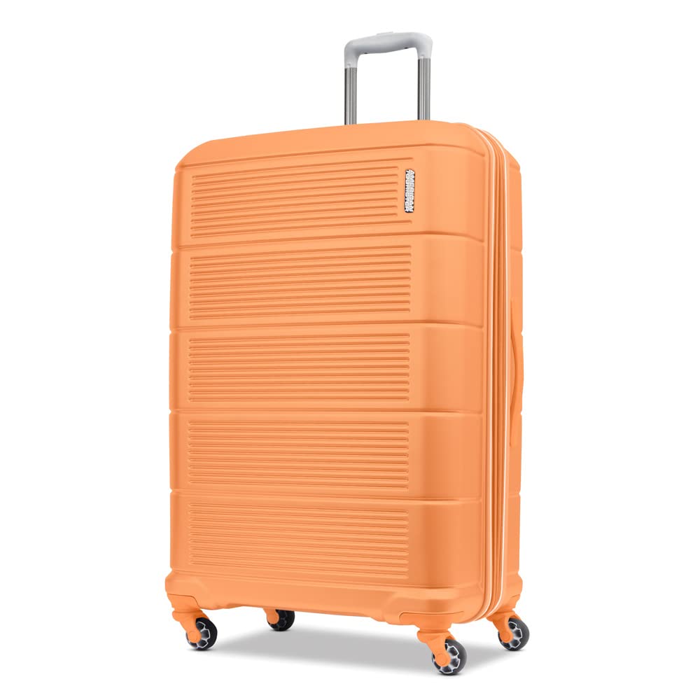 American Tourister Stratum 2.0 Expandable Hardside Luggage with Spinner Wheels, 2-Piece Set 20/28, Blue