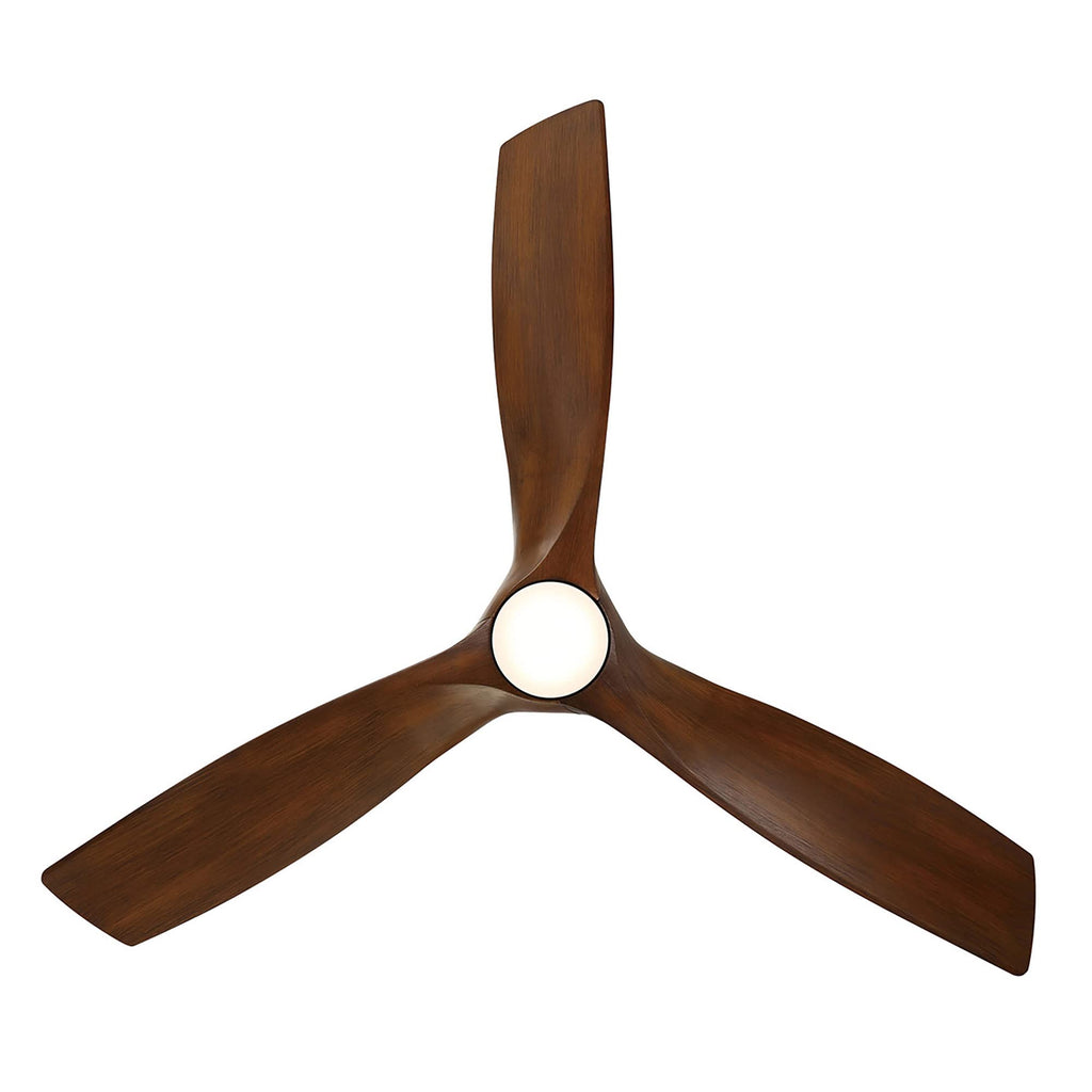 Modern Forms Zephyr Smart Indoor and Outdoor 3-Blade Ceiling Fan 52in Bronze/White Oak with Adjustable CCT 2700K-3000K-4000K-5000K LED Light Kit and Remote Control