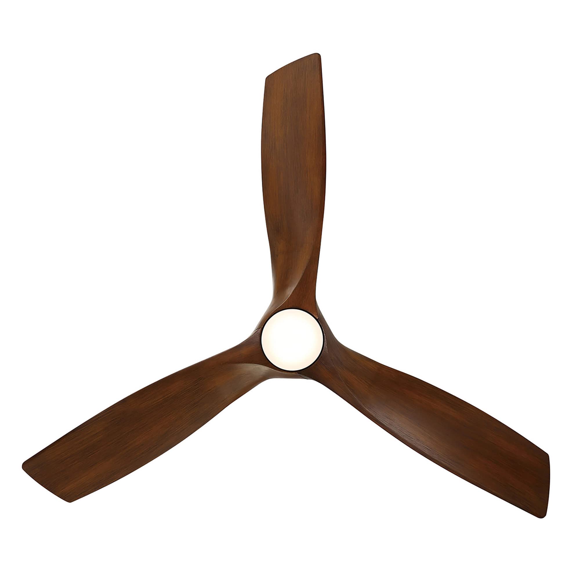 Modern Forms Zephyr Smart Indoor and Outdoor 3-Blade Ceiling Fan 52in Bronze/White Oak with Adjustable CCT 2700K-3000K-4000K-5000K LED Light Kit and Remote Control