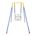 3-in-1 Toddler Swing Set, Metal A-Frame Hammock Chair Stand, Foldable Baby Swing Frame, Easy to Assemble & Store, Indoor/Outdoor Swing Stand for Toddler Baby Jumper Chair (SEAT)