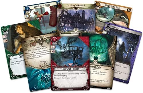 Asmodee Arkham Horror The Card Game Revised Core Set - Investigate Mysteries in a Lovecraftian Cooperative LCG, Ages 14+, 1-4 Players, 1-2 Hour Playtime