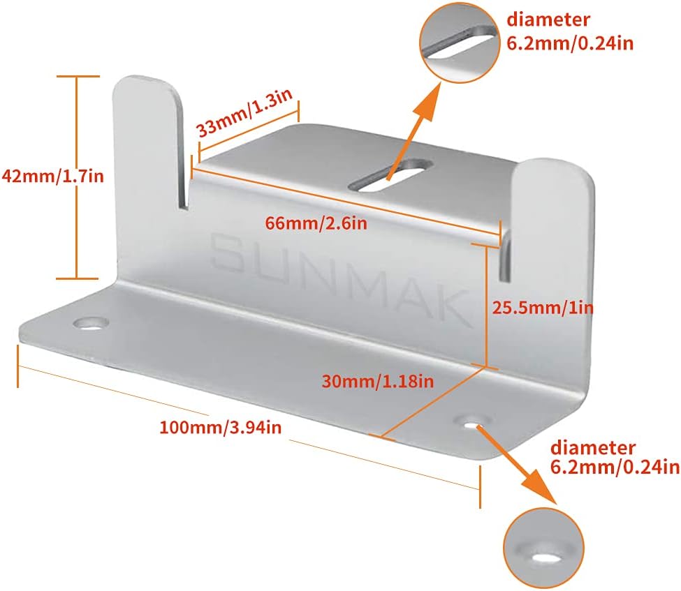 16 Units per Set Solar Panel Mounting Z Brackets, Solar Panel Mounting Brackets Lightweight Aluminum Corrosion-Free for RVs, Trailers, Boats, Yachts, Wall and Other Off Gird Roof