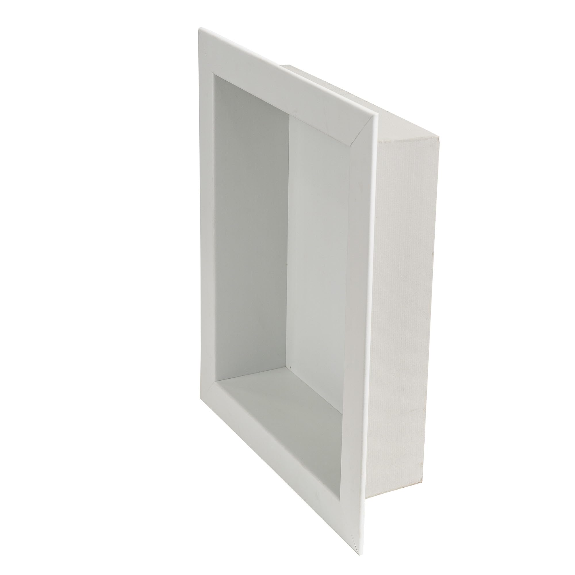 Palisade 17.5 in x 15.5 in Vinyl Shower Niche Ashen Slate | Waterproof Shower Insert