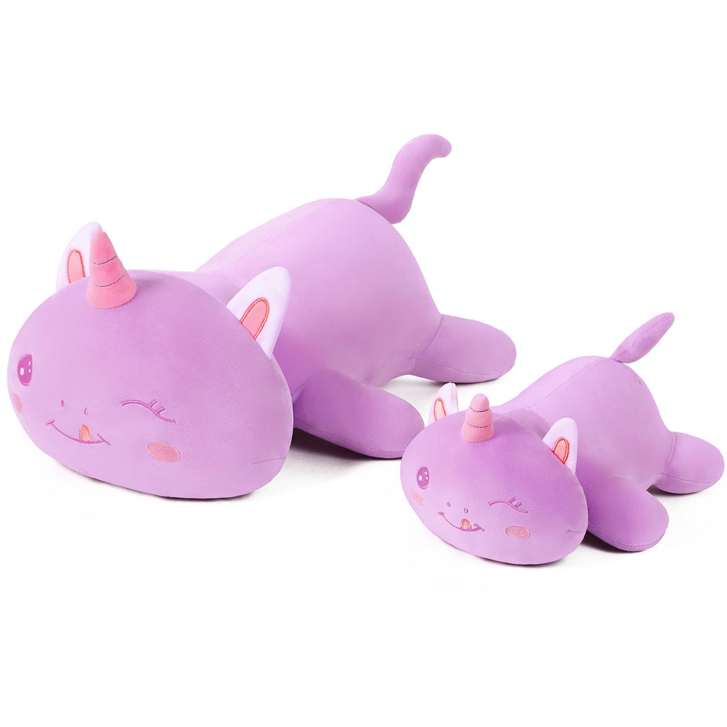 SNOWOLF Black Axolotl Plush Pillow Cute and Soft Axolotl Stuffed Animal Kawaii Plushie Toy Great Gift for Kids, 12"