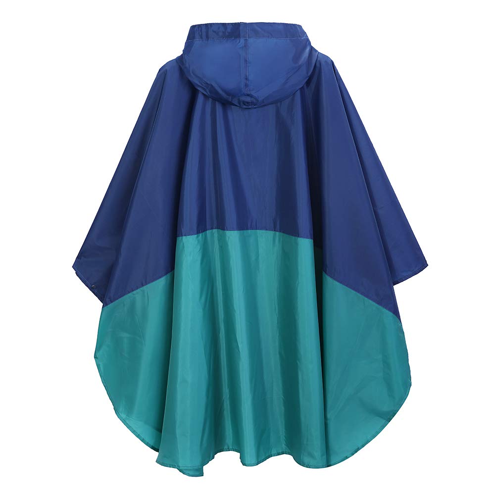 Rain Poncho Jacket Coat Hooded Zipper Style for Women/Men/Adult with Pocket