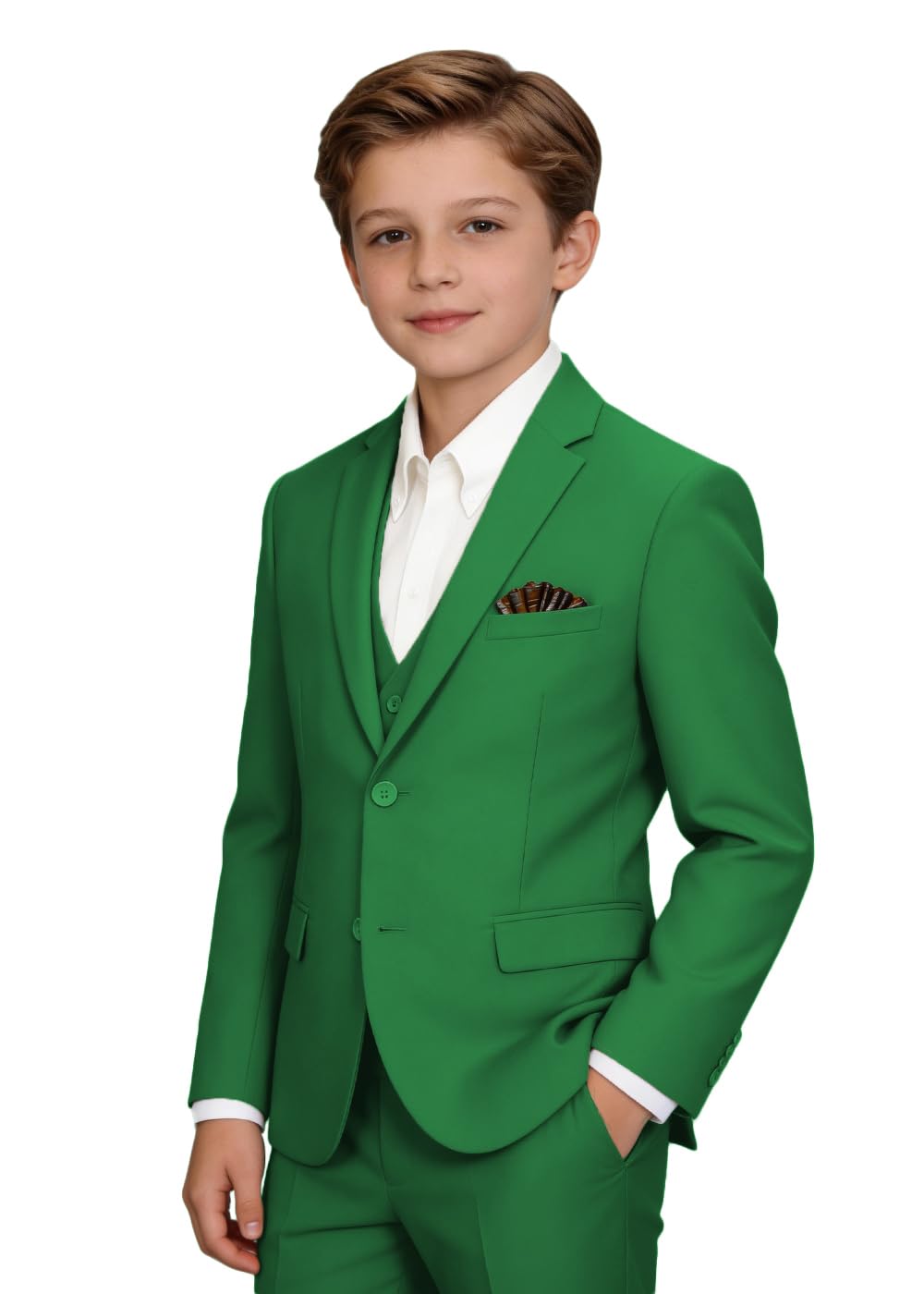 Boys' Suits Formal Tuxedo Slim Fit Boys Suit Set for Wedding Outfit Teen Boy Dress Clothes