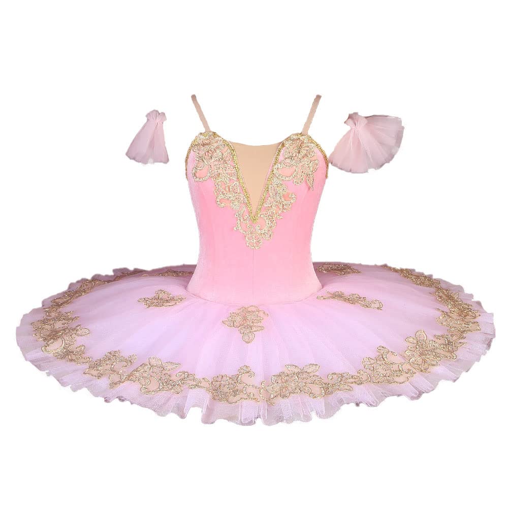 MTPLOP Swan Lake Performance Costume Ballet Dress White Sarong Competition Tutu Kids Adult Ballet Puffy Skirt