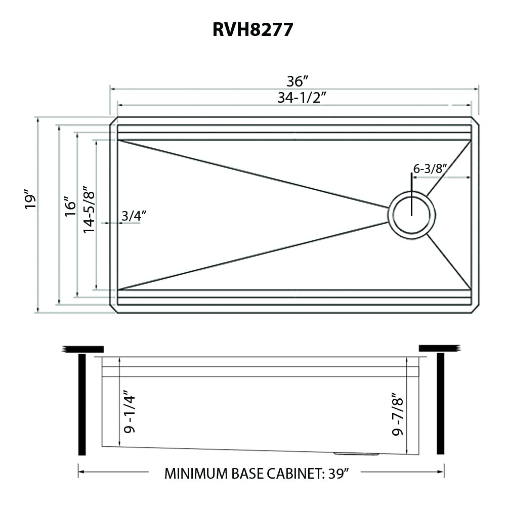 Ruvati 33-inch Workstation Kitchen Sink - Dual Tier Double Bowl Kitchen Sink - Low Divide Undermount Sinks - 16 Gauge Stainless Steel Kitchens Sinks - RVH8255
