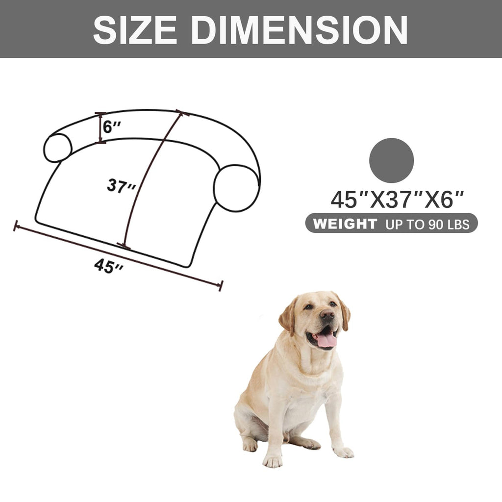 Luxurious Calming Dogs/Cats Bed Mats, Dog Pad Washable Removable Couch Cover, Plush Long Fur Mat for Pets, Waterproof Lining, Perfect for Small, Medium and Large Dogs and Cats (Beige, 31"x23")