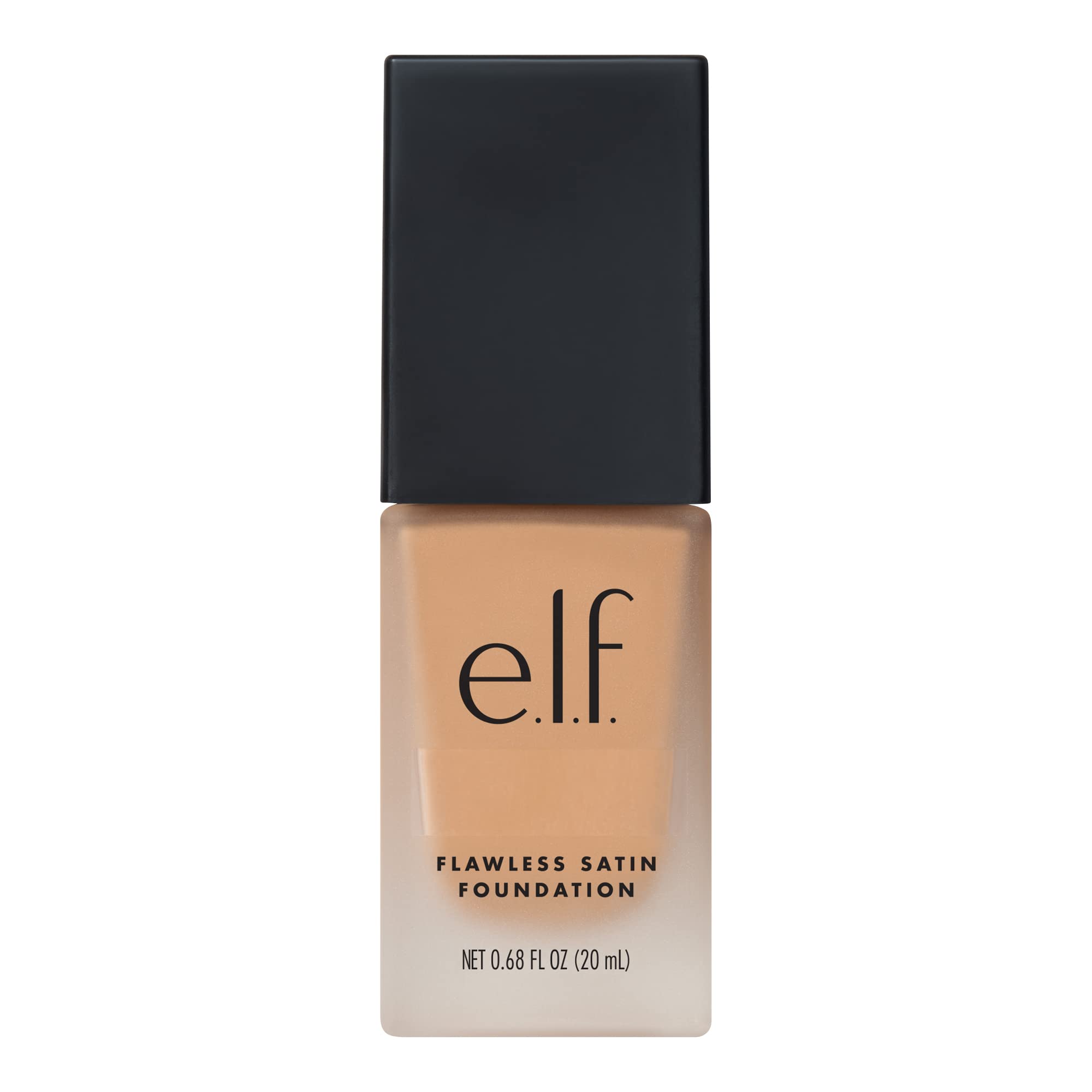 e.l.f. Flawless Satin Foundation, Lightweight & Medium Coverage, Semi-Matte Finish, Vegan & Cruelty-Free, Alabaster, 0.68 Fl Oz (20mL)