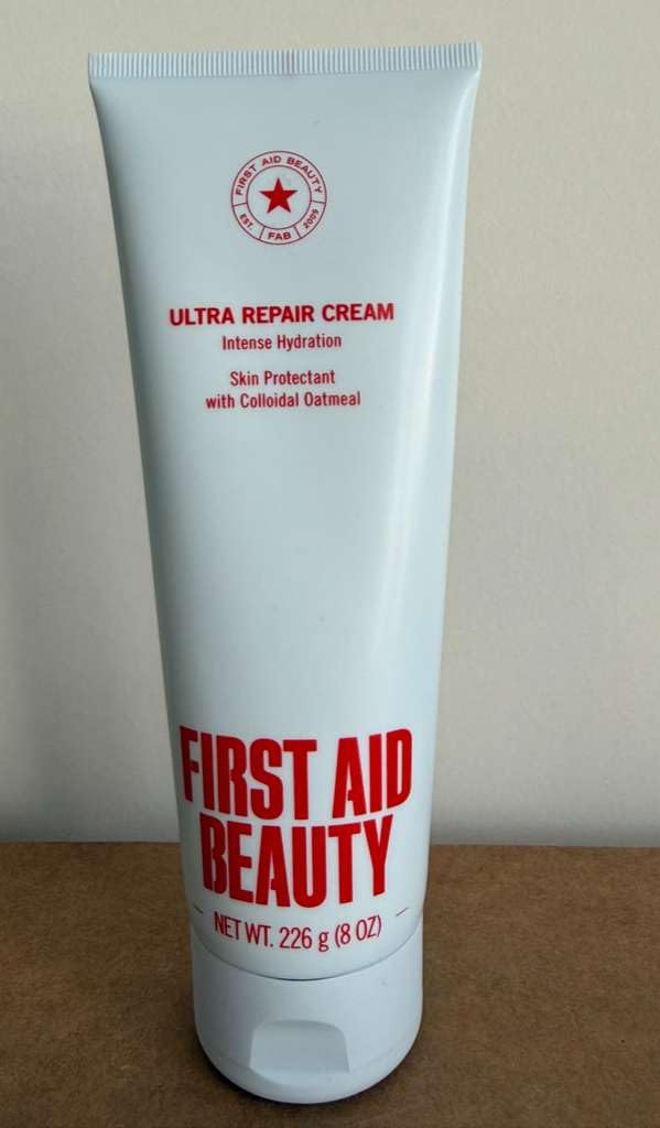 First Aid Beauty Ultra Repair Cream, Intense Hydration Face & Body Moisturizer with Colloidal Oatmeal, Helps Relieve Eczema, Dry Skin Barrier Repair, Fragrance Free
