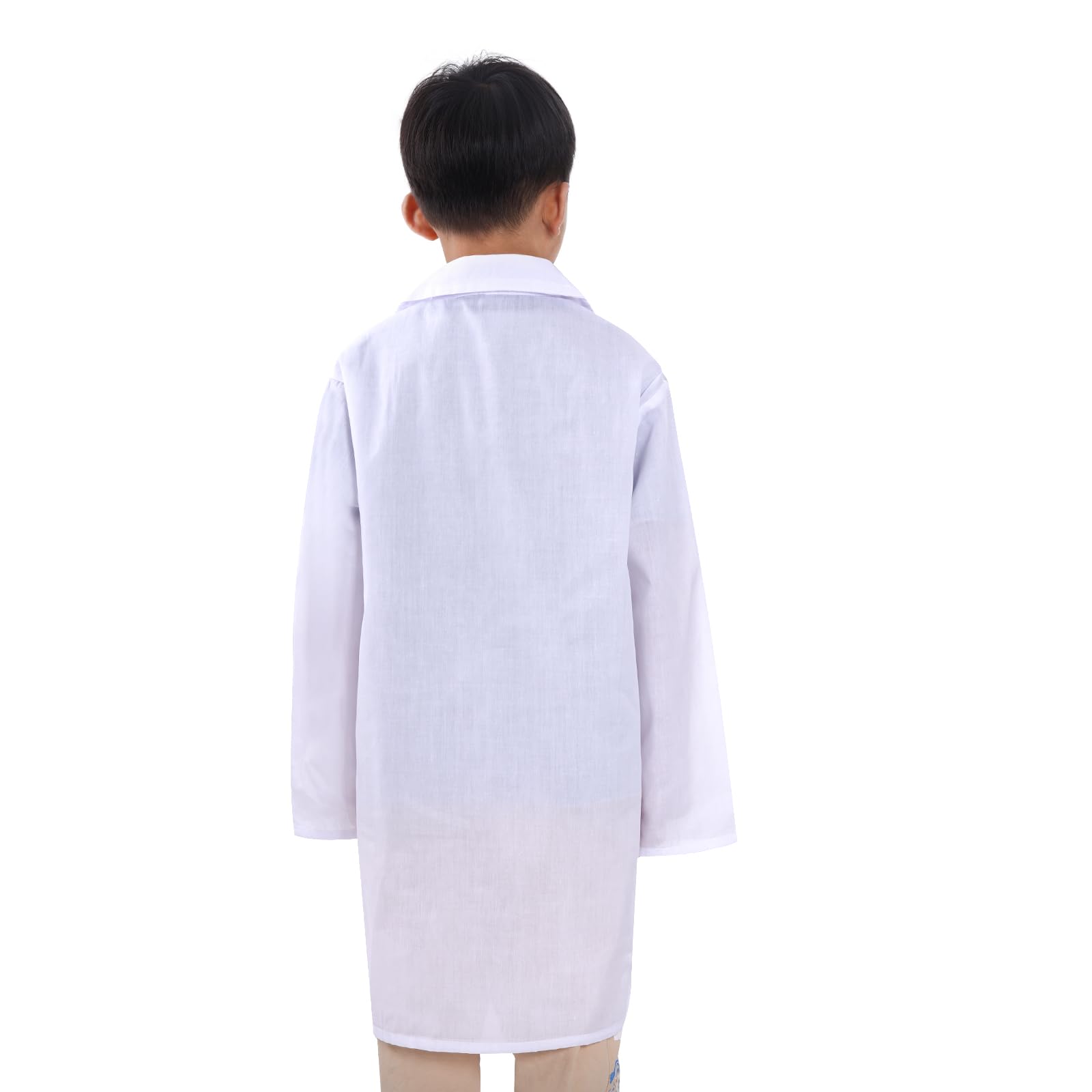 Doctor Scientist Lab Coat for Kids Children Doctor Costume Dress Up Coat for Boys Girls Halloween Costume Role Play