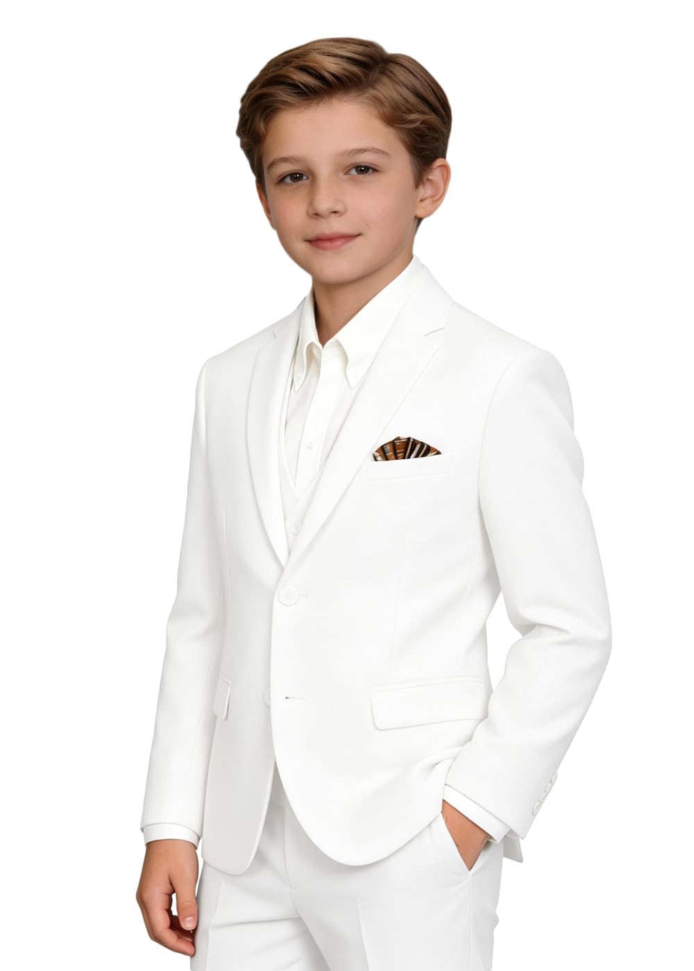 Boys' Suits Formal Tuxedo Slim Fit Boys Suit Set for Wedding Outfit Teen Boy Dress Clothes