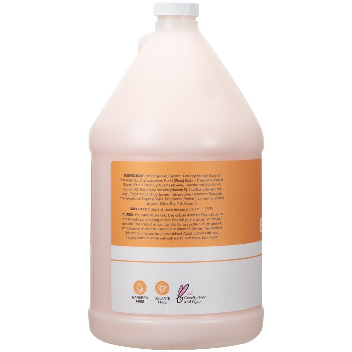 Ginger Lily Farms Club & Fitness Soothing Butter Lotion for Dry Skin, 100% Vegan & Cruelty-Free, Aloe Vera Scent, 1 Gallon (128 fl oz) Refill