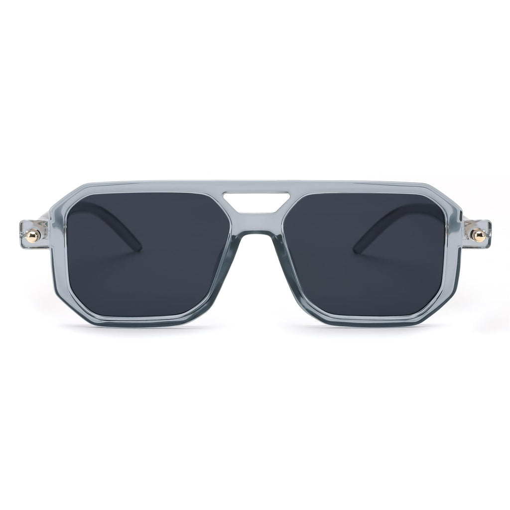 FEISEDY Vintage Square 70s Flat Aviator Sunglasses Women Men Classic Retro Stylish Frame UV400 Sunglasses B2622