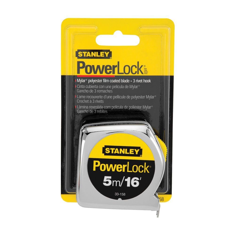 Stanley 33-231 3-Meter x 1/2-Inch Heavy Duty Powerlock Tape Rule With Metal Case