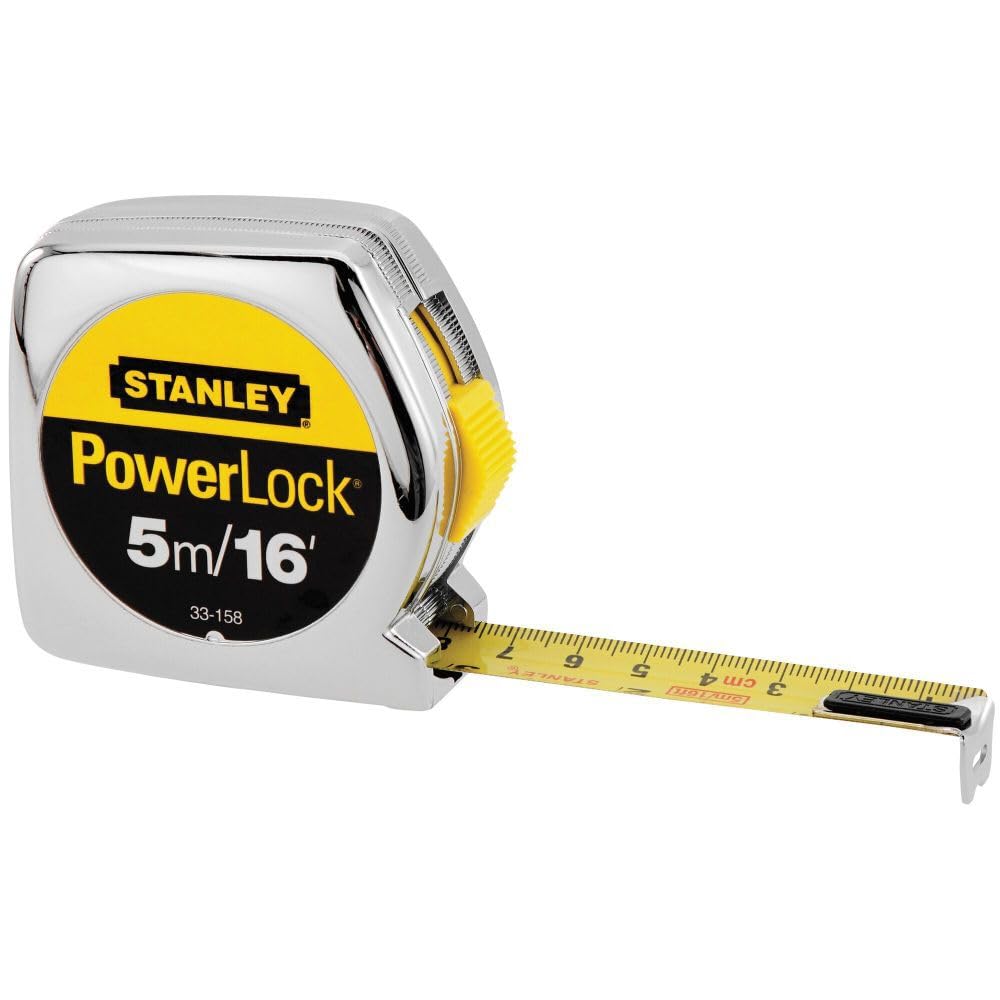 Stanley 33-231 3-Meter x 1/2-Inch Heavy Duty Powerlock Tape Rule With Metal Case