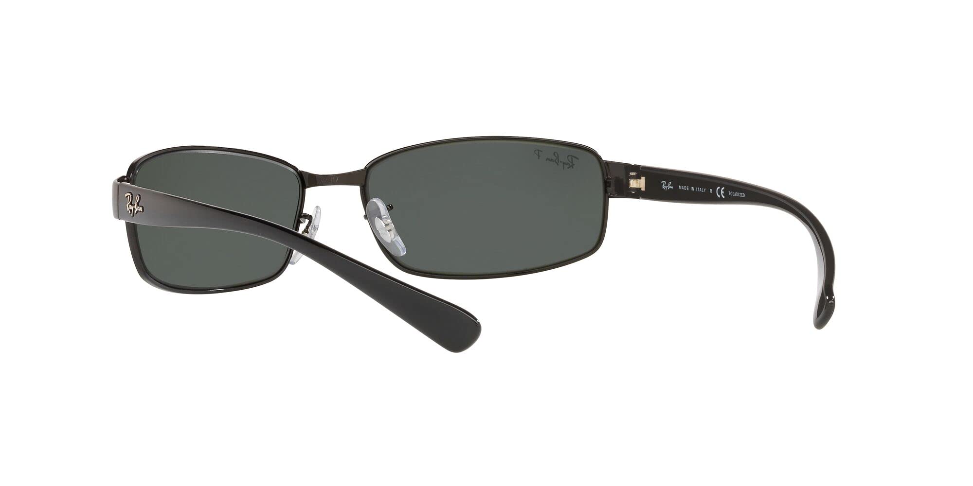 Ray-Ban RB3364 Metal Polarized Rectangular Sunglasses