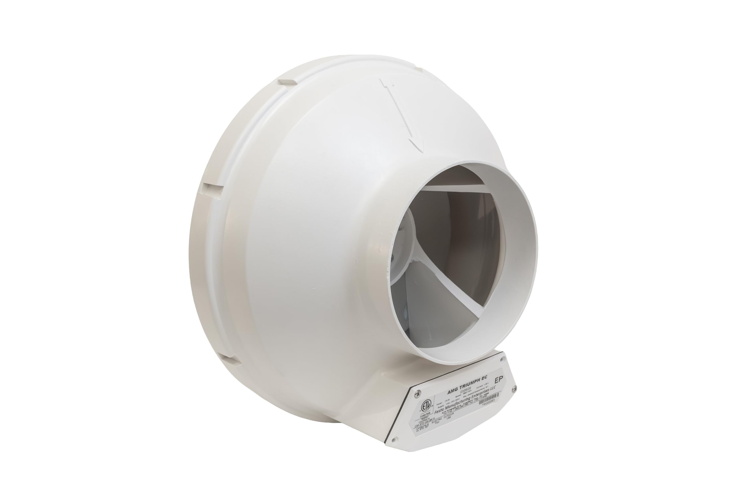 Festa AMG Surge EC Radon Fan – 3“ Installation Kit - Quiet and Energy Efficient Radon Mitigation Inline Fans – High Performance 3” Duct Fan