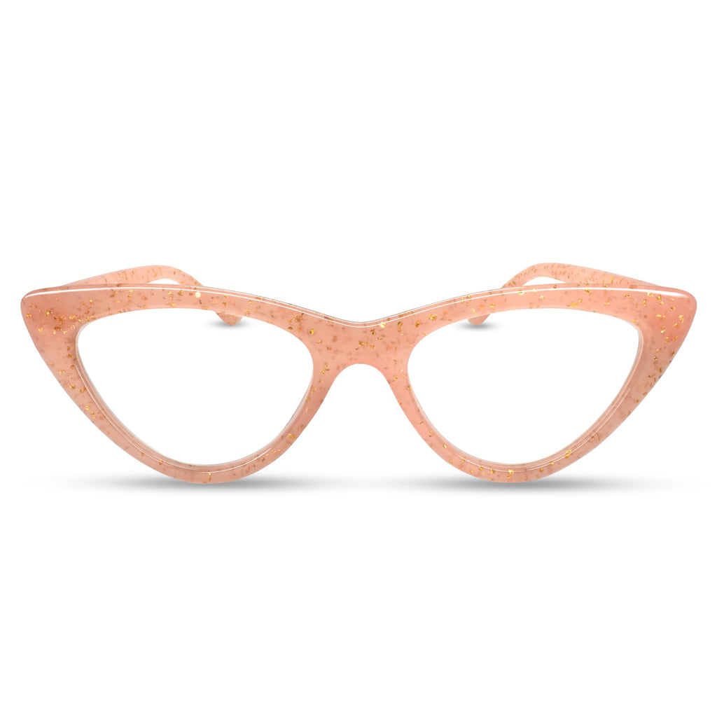 2SeeLife Premium Cat Eye TR-90 Reading Glasses for Women – Narrow–Medium Fit, Sturdy Frame, Spring Hinges, Stylish Readers, Black, +0.50