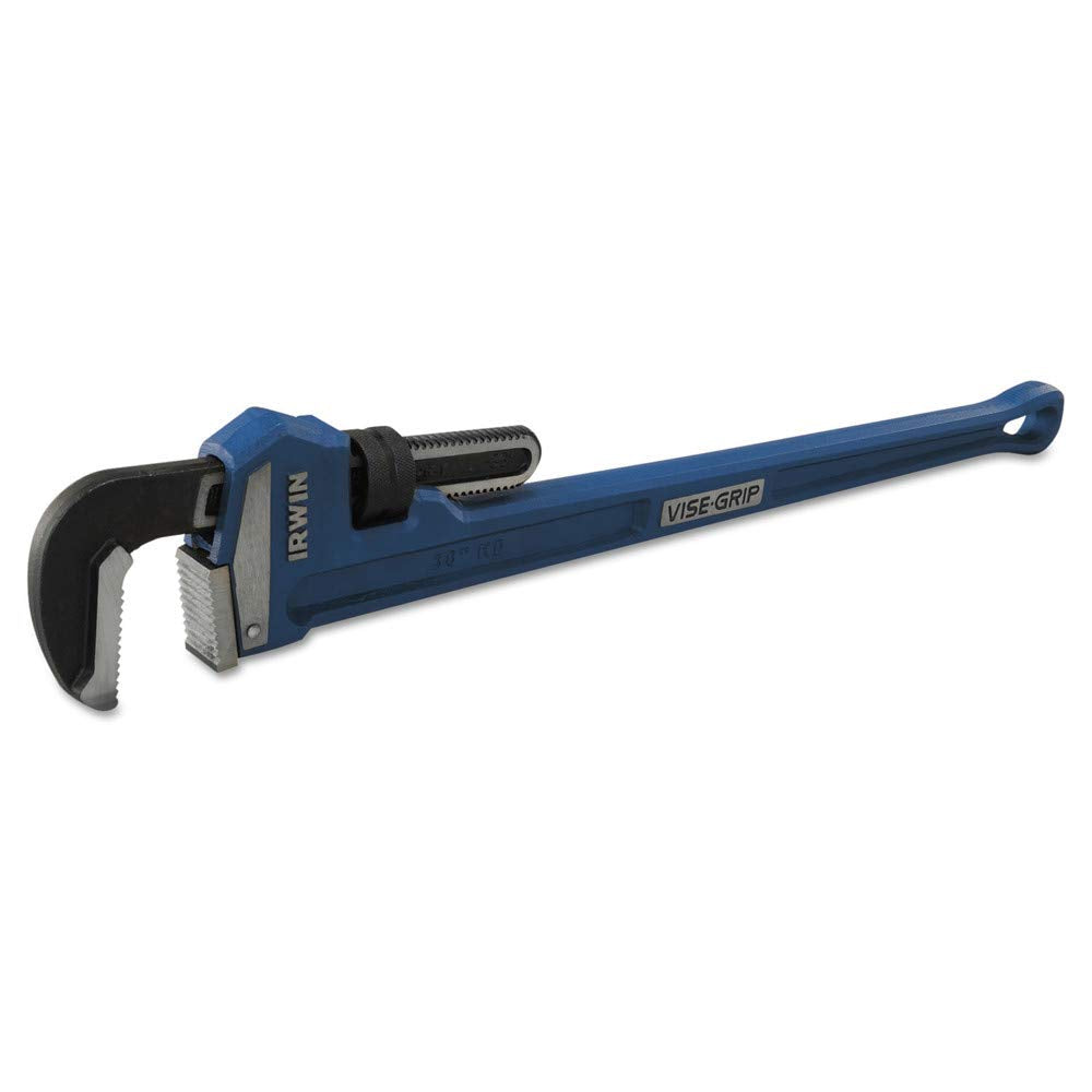 IRWIN Tools VISE-GRIP Pipe Wrench, Cast Iron, 1-Inch Jaw, 8-Inch Length (274105), Blue