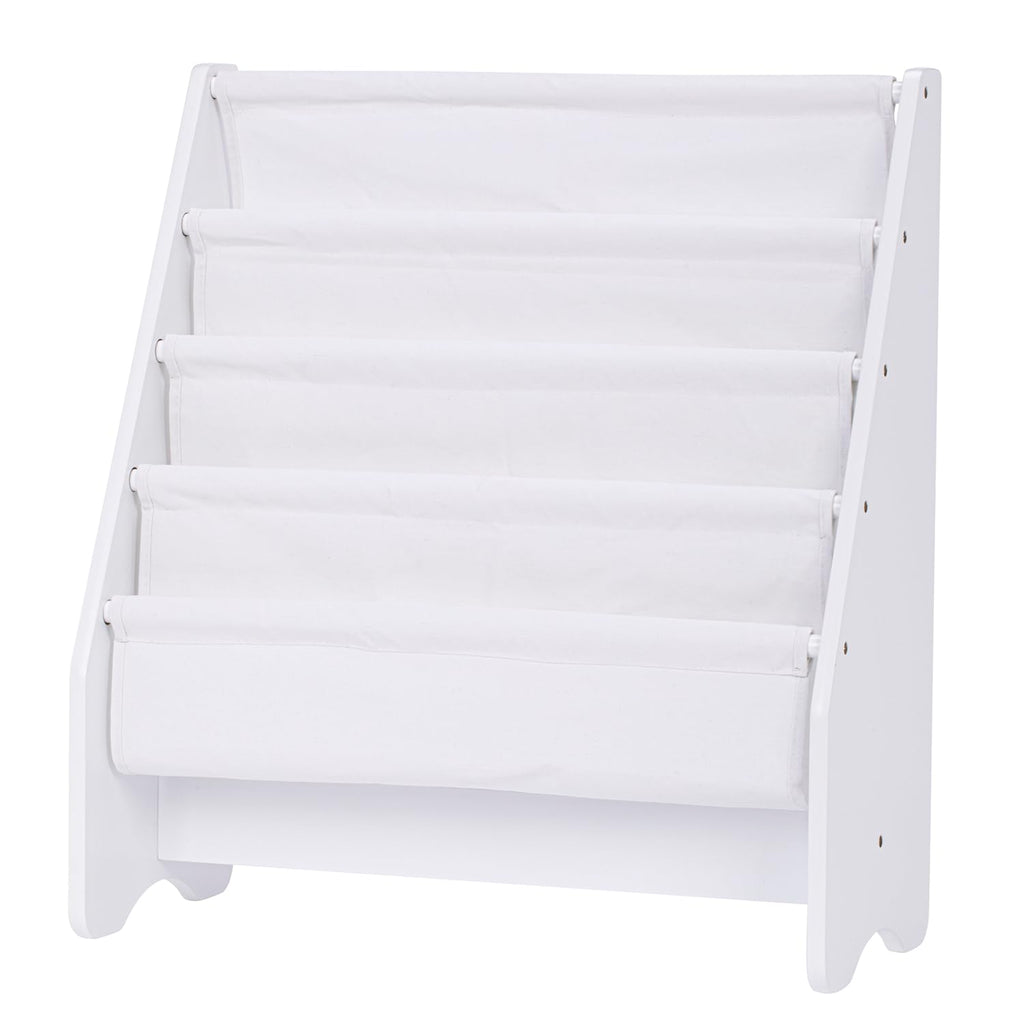 UTEX Kids Sling Bookshelf - Kids Magazine Rack with Organizer, Book Organizer (Espresso)